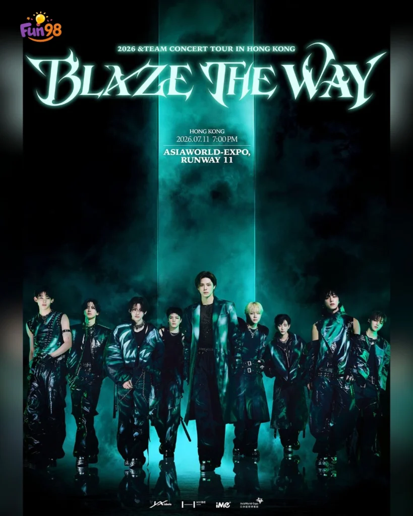 اجرای زنده گروه &TEAM در تور BLAZE THE WAY 2026